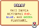 Screenshot of the Draw Mode Prompt